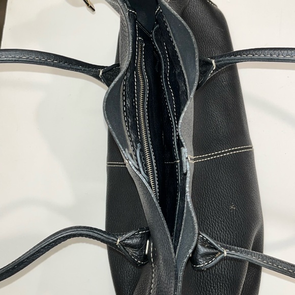 Tod's Vintage Classic Black Pebbles Leather D-Bag Tote Bag - Picture 12 of 16